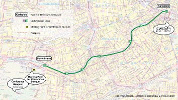 Map to reach the Gloriette